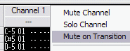 Mute on Transition